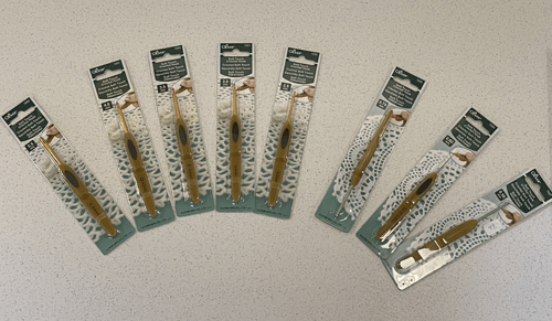 Tilbehør: Hæklenåle fra Clover - alle str. 0,6 mm - 15 mm