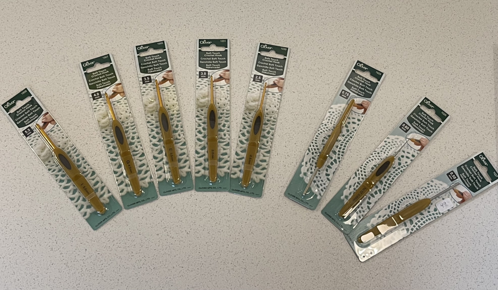 Tilbehør: Hæklenåle fra Clover - alle str. 0,6 mm - 15 mm billede 2