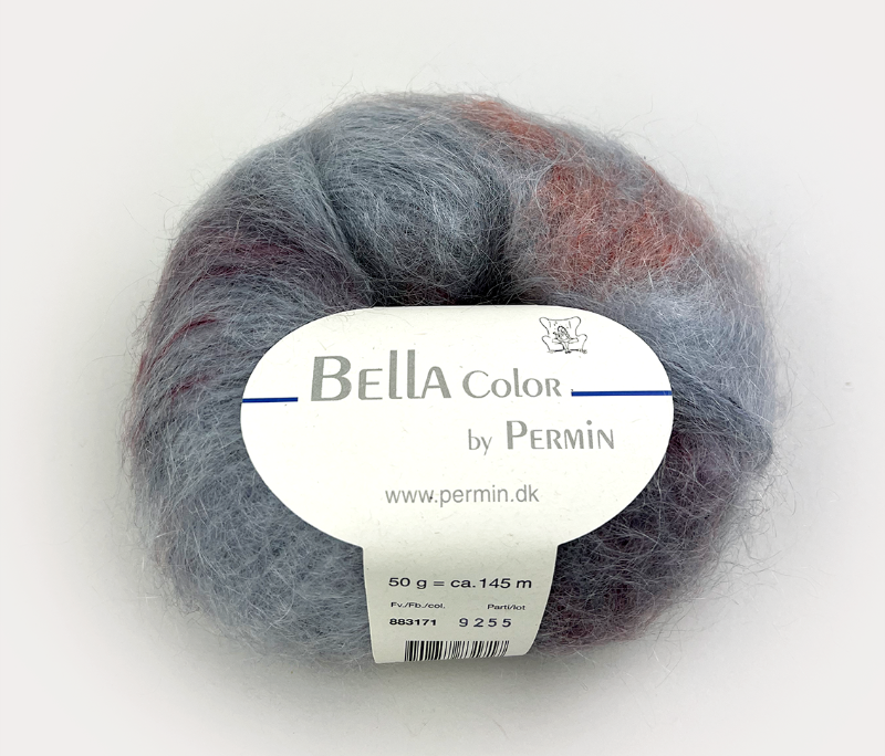 Kit: Kjole m rundt bærestykke i Bella Color by Permin