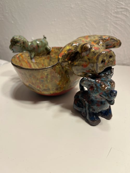 Gris med hund og grisling  (1)