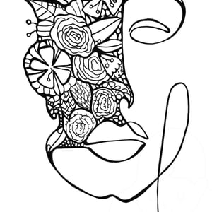 Plakat: flower flow 01 – produktbillede