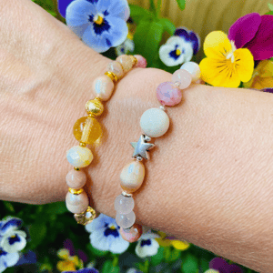 Citrin og Solsten armbånd – produktbillede