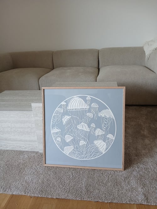 Bestillingsværk 50x50cm, indrammet  (3)