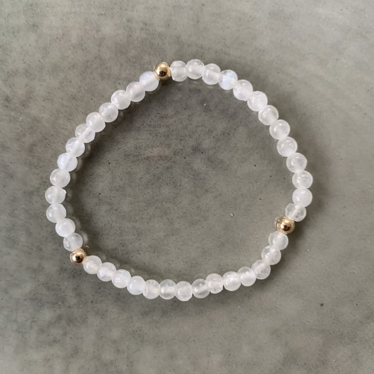 Selenit armbånd 4mm