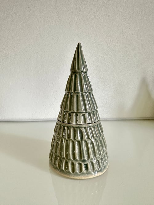 Juletræ m. opbevaring 18 cm grågrøn #2 (2)
