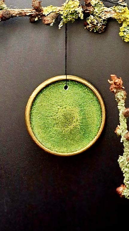 Glimmer lime grønt pynt