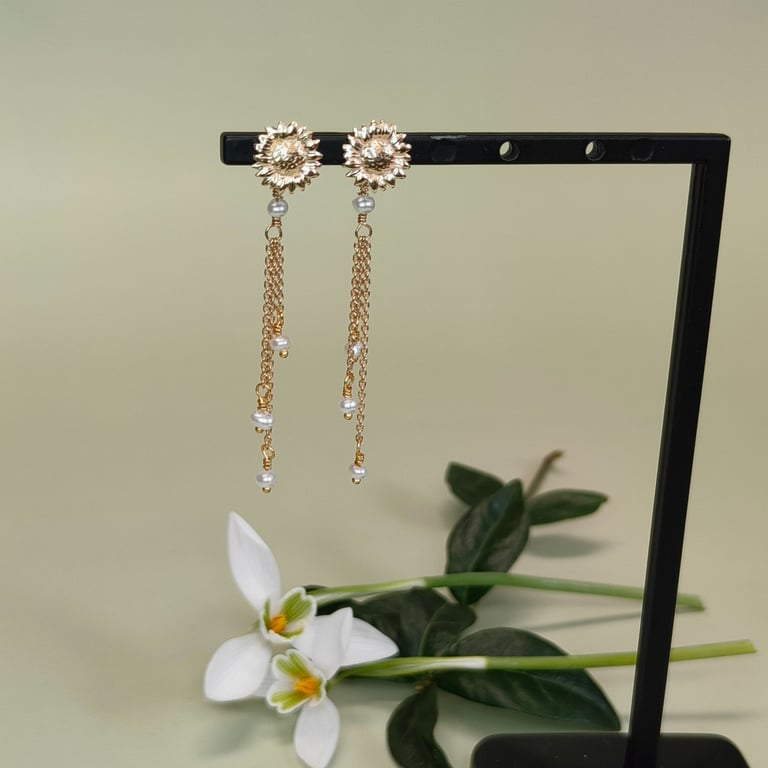 Solsikke-dansen øreringe