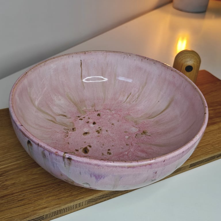 Lyserød skål