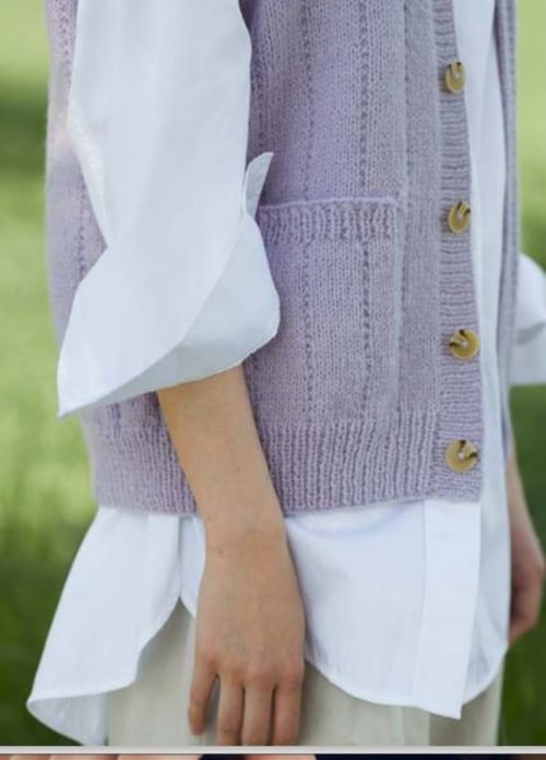 Kit: Mejramvest i Finuld og Alpaca silk 