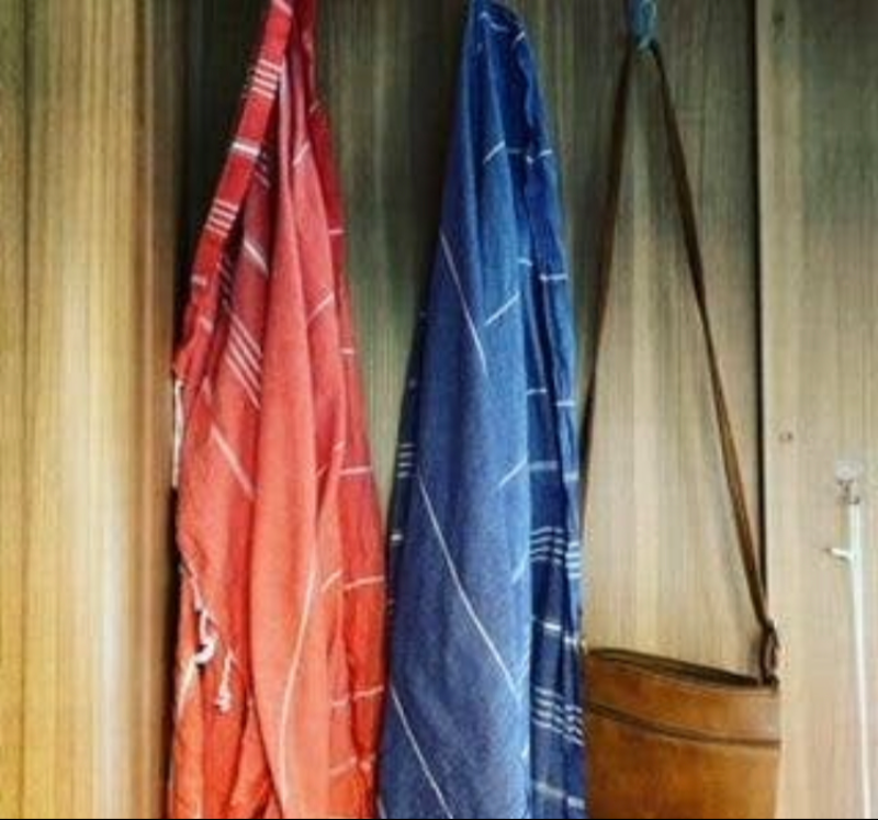 Hammam håndklæde - Petroleum Blå (3)