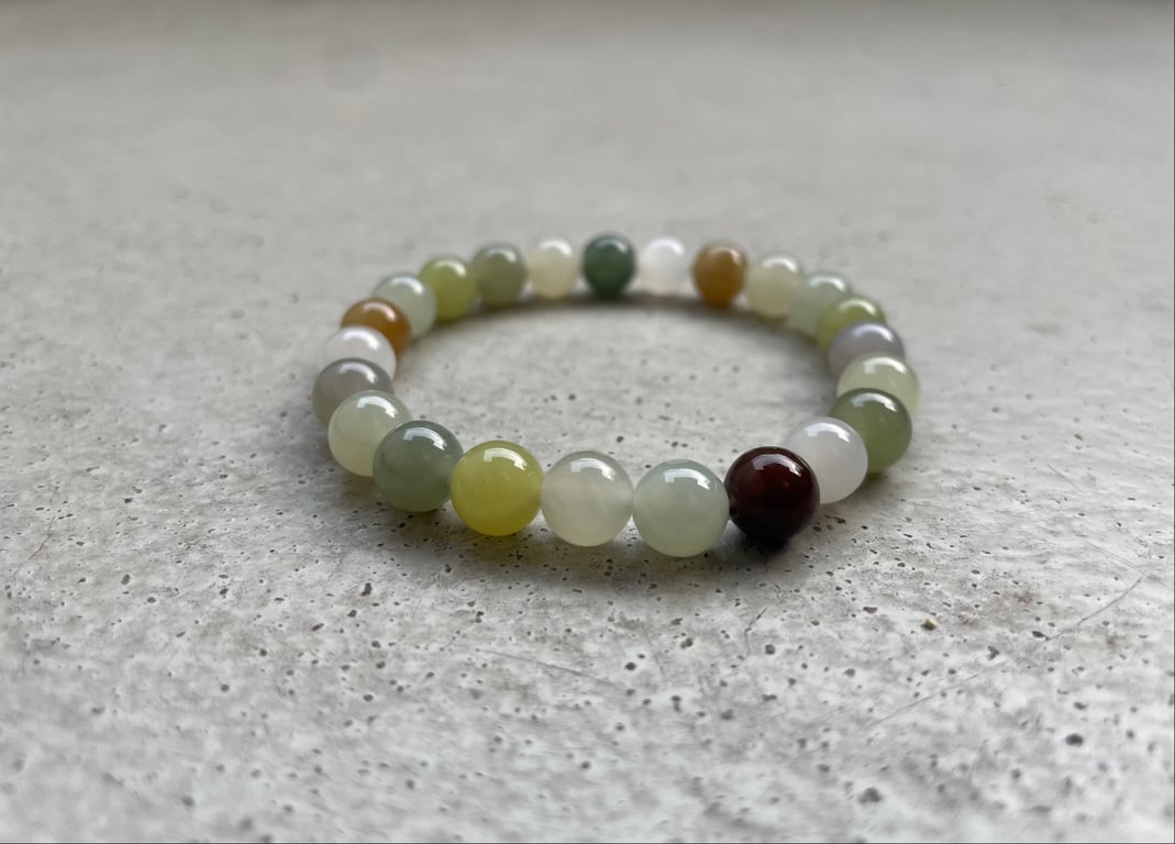 Multi Grøn Jade Nefrit - Kvalitet AA