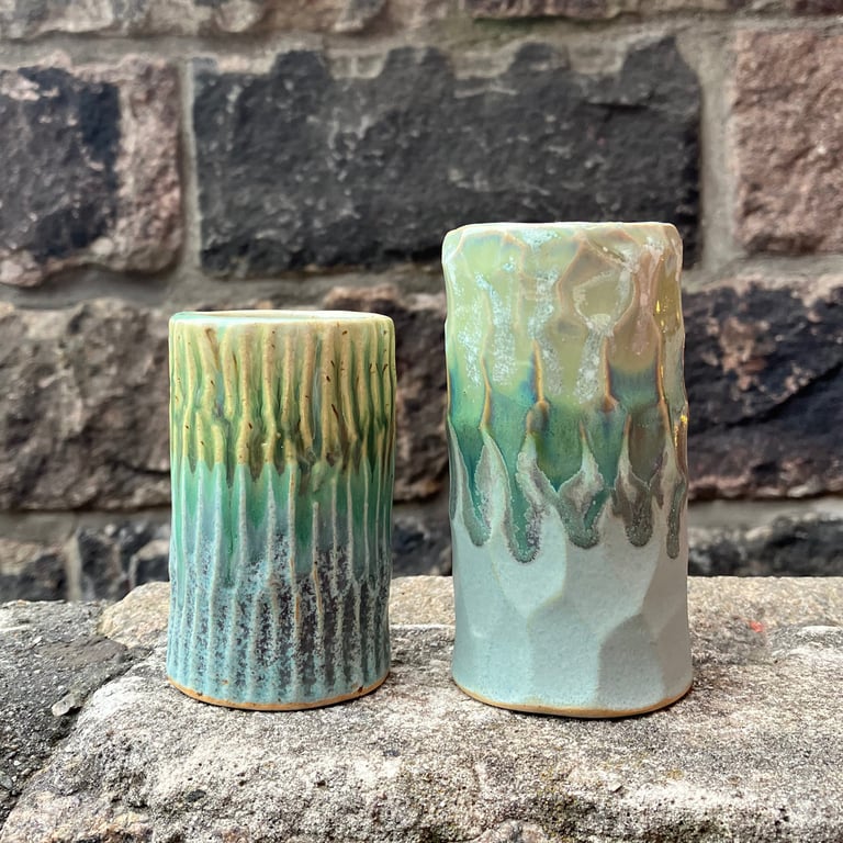 Vase, facetskåret  billede 3