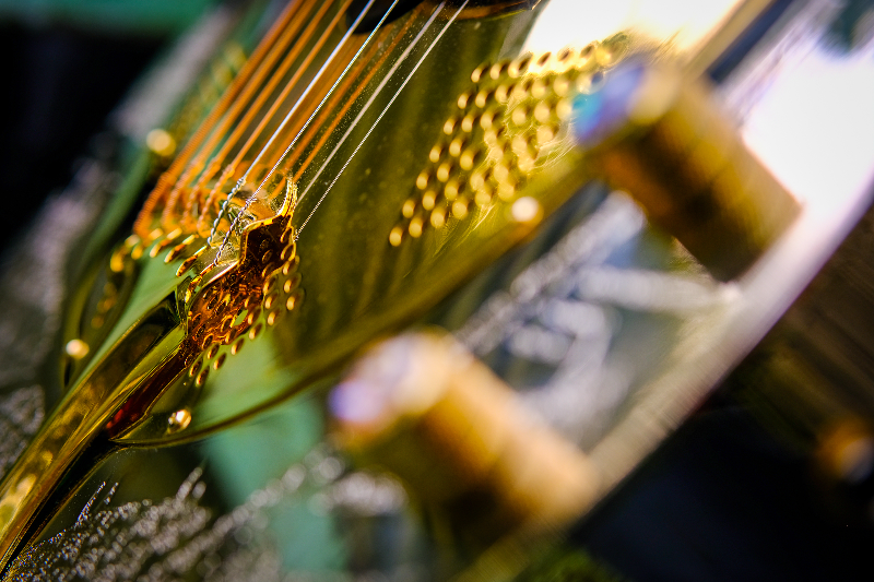 Strings and shiny metal