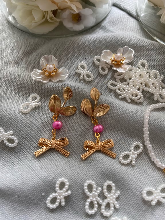 Et sæt lækre øreringe og armbånd  billede 4