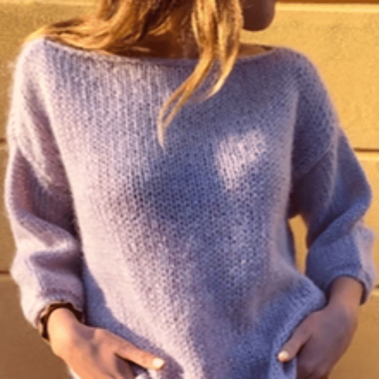 Kit: Michala garnkit - Hurtigstrikket sweater med bådhals (7)