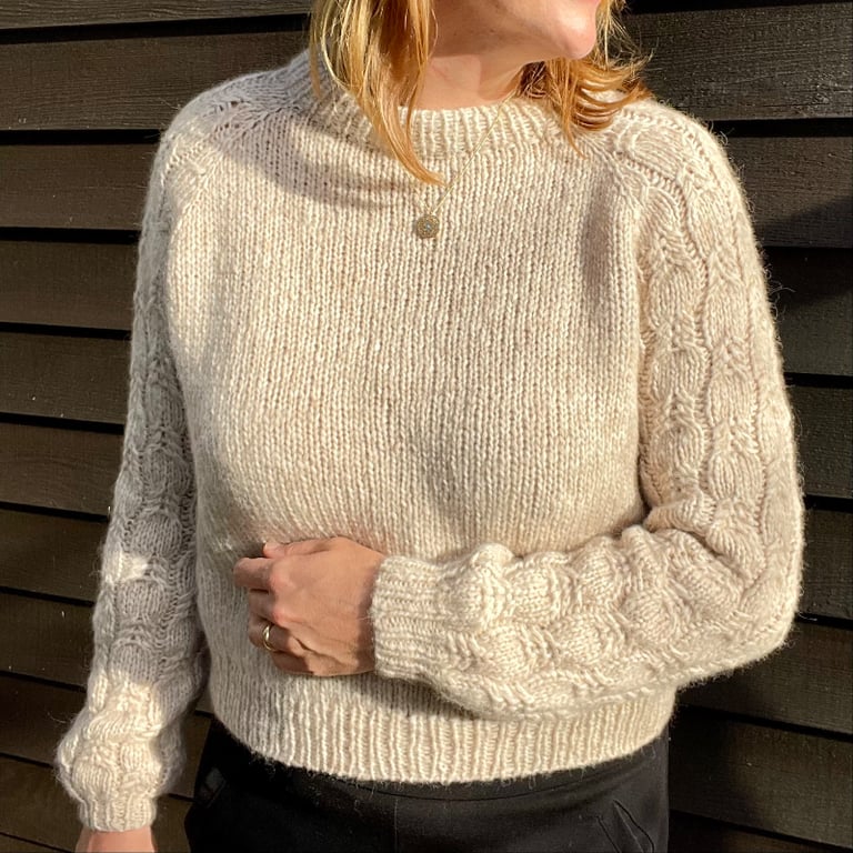 Sea Foam Sweater - Strikkeopskrift PDF Dansk