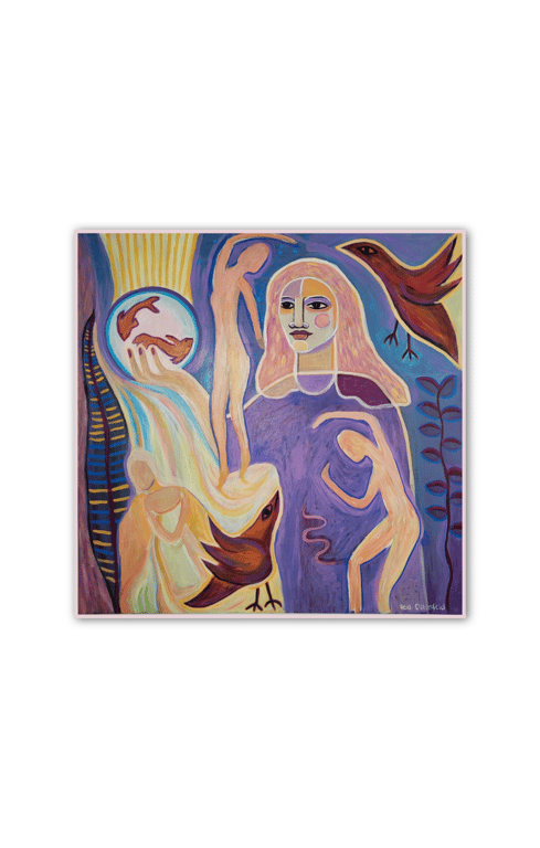 Body language 80x80 cm billede 3