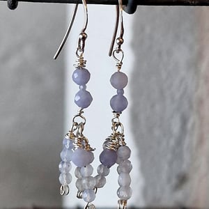 Tanzanite ørekroge – produktbillede