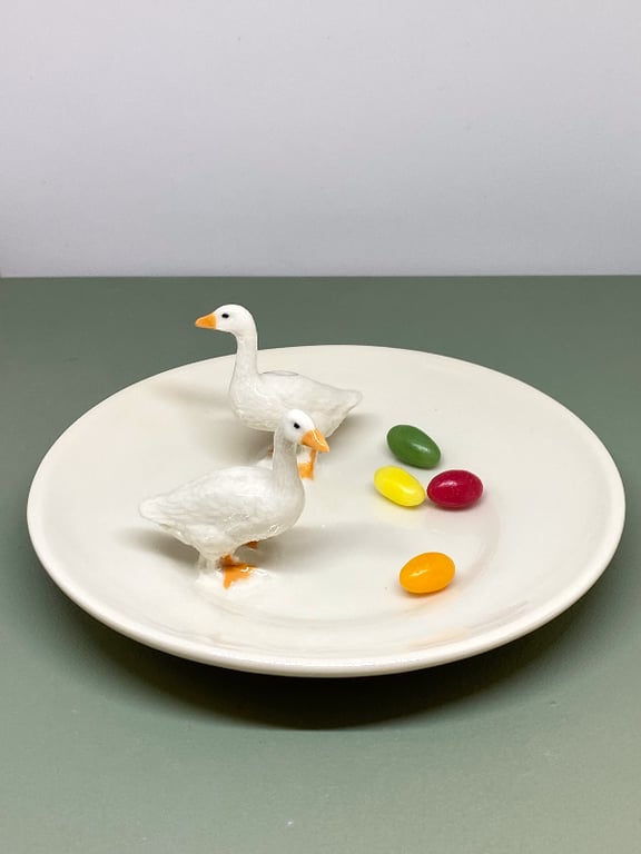 Påskeplatte med dyr - gæs