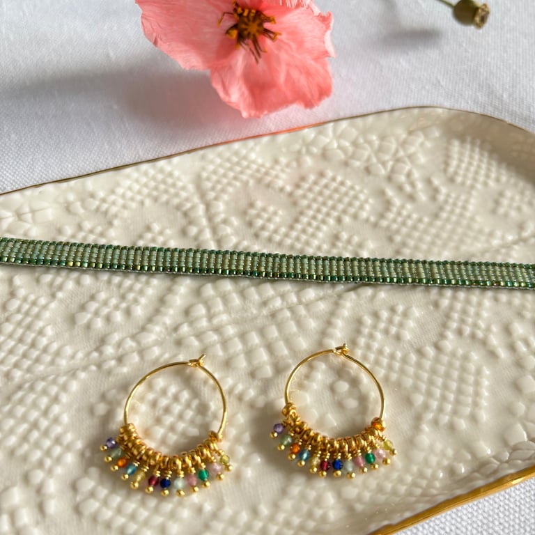 ØRERING SIGNE MULTICOLOUR billede 4