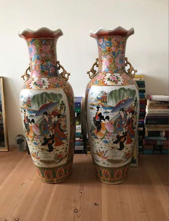 Kinesiske Gulv vaser - 90 cm.