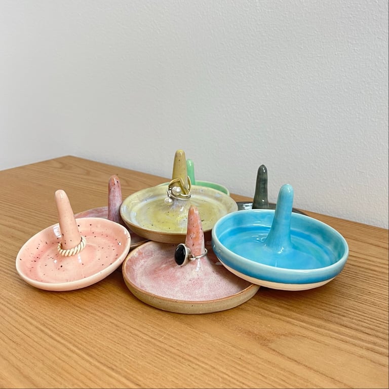 Ring dish - håndlavet smykkeskål til ringe billede 6