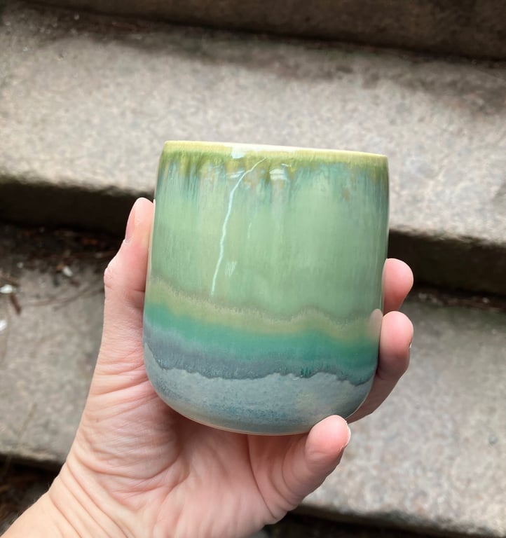 Hånddrejet kop billede 8