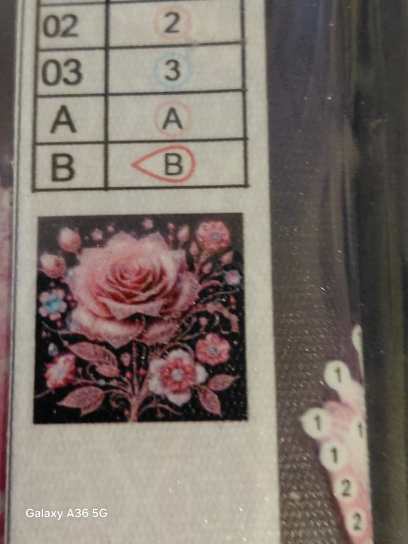 Her er der en pæne lyserøde roser 30×30