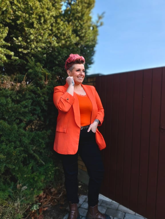 Zafia Top Orange  billede 2