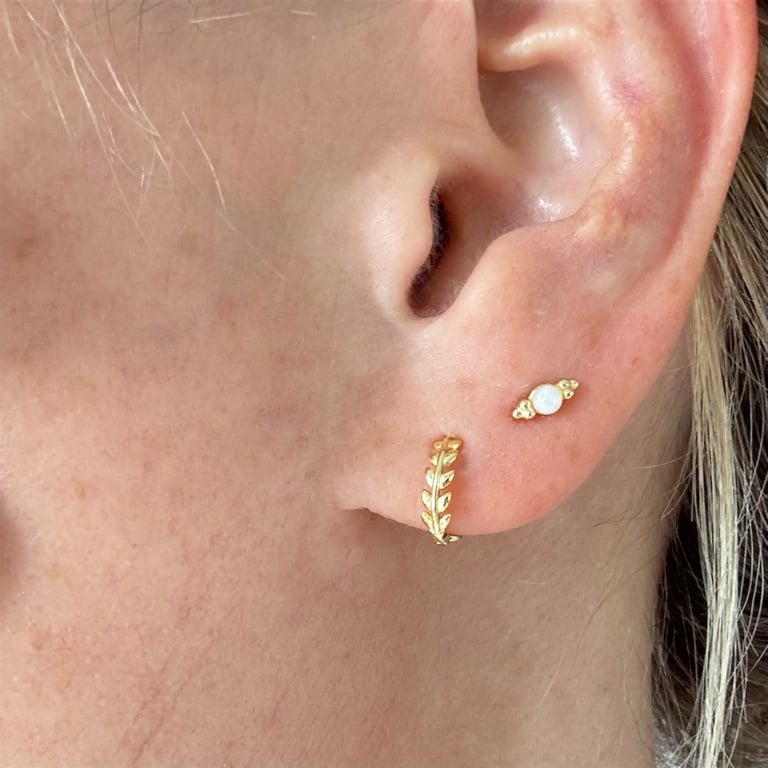 ØRERING CREOL BLADE billede 4