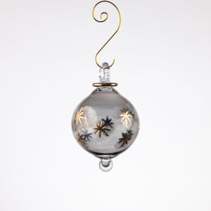 JULEKUGLE DESIGN 1002 COFFEE MED GULD – produktbillede