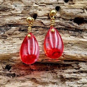 Røde ørestikker – produktbillede