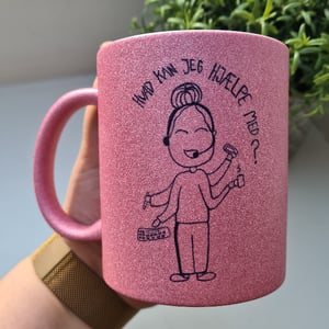 Krus: Hvad kan jeg hjælpe med Pink Glimmer – produktbillede