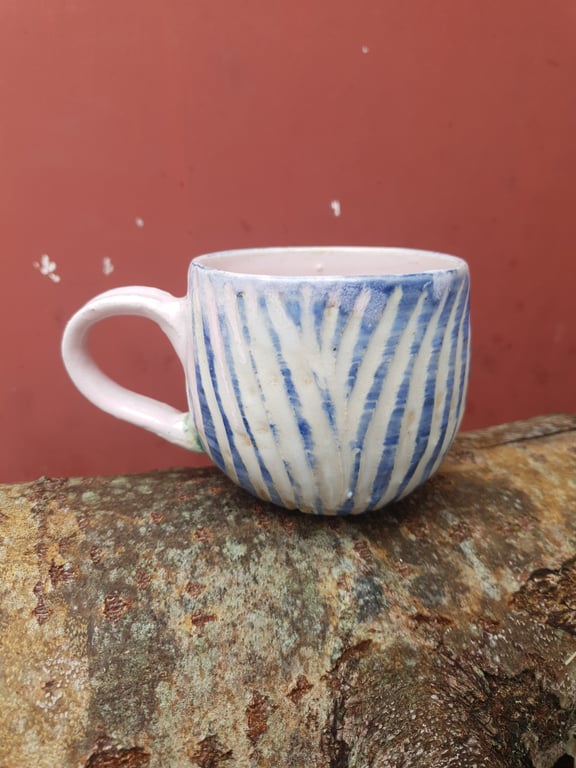 Syngende malerisk ansigtskop med hank billede 3