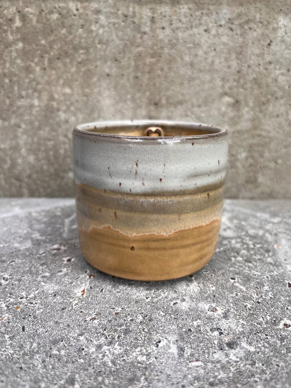 Varm gul kop. 260 ml. H: 7,5 cm billede 2