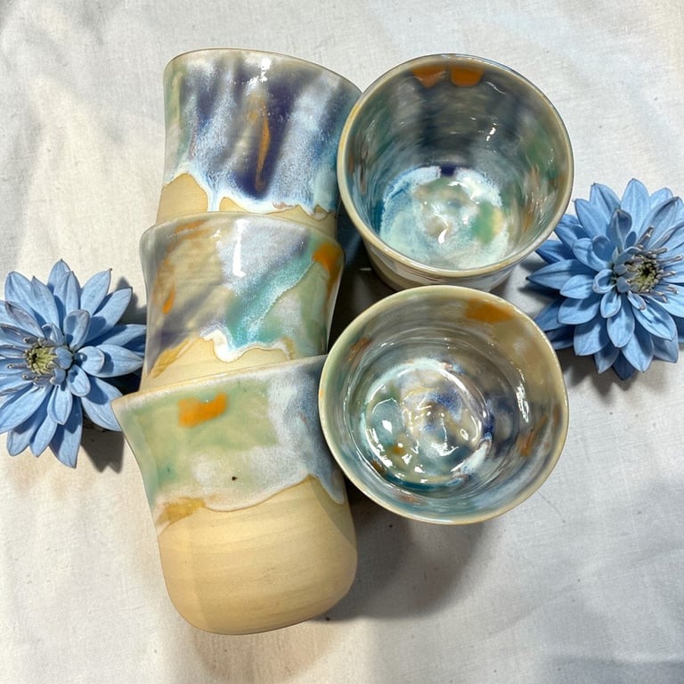 Farvespil – håndlavet keramikkrus billede 2