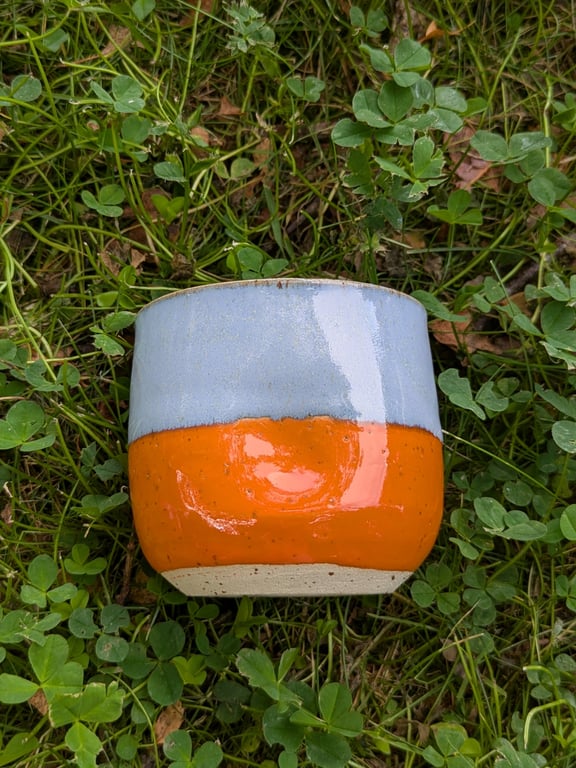 Dimplecup lyseblå/orange