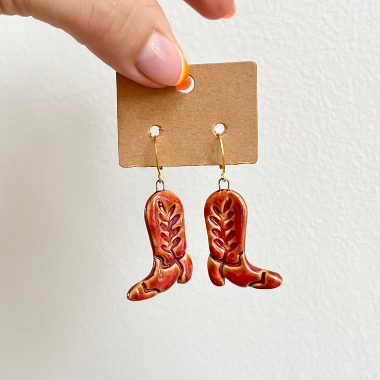 Cowboy Boots Øreringe billede 2