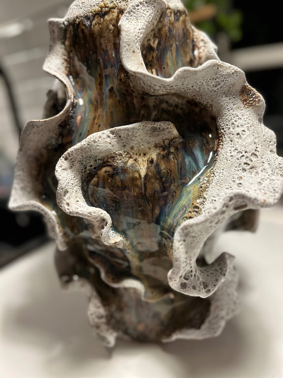 Koralrev stor vase  billede 3