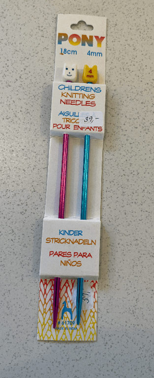 Tilbehør: Pony Strikkepinde til børn (3)