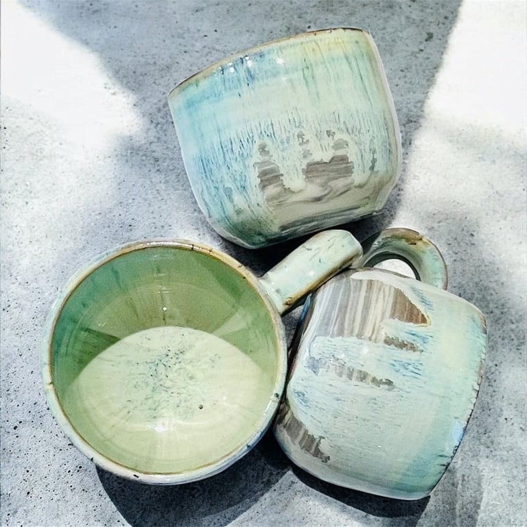 Isblå – håndlavet stentøjskop