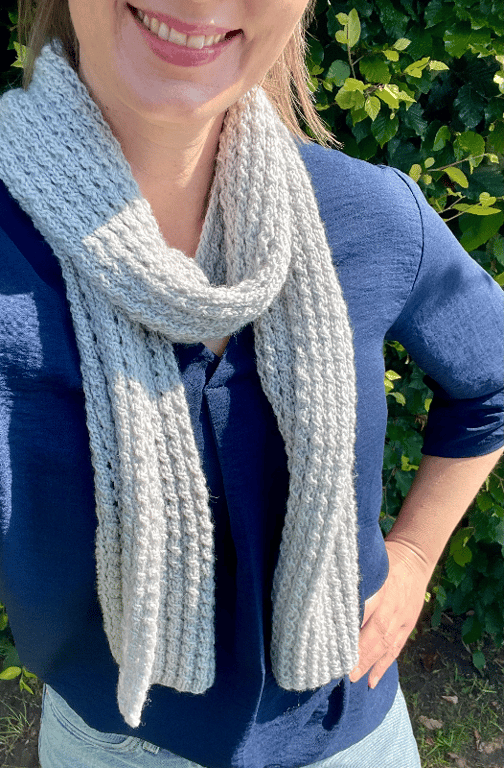 Holly Scarf strikkeopskrift billede 2