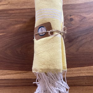 Hammam håndklæde - Lys Gul – produktbillede