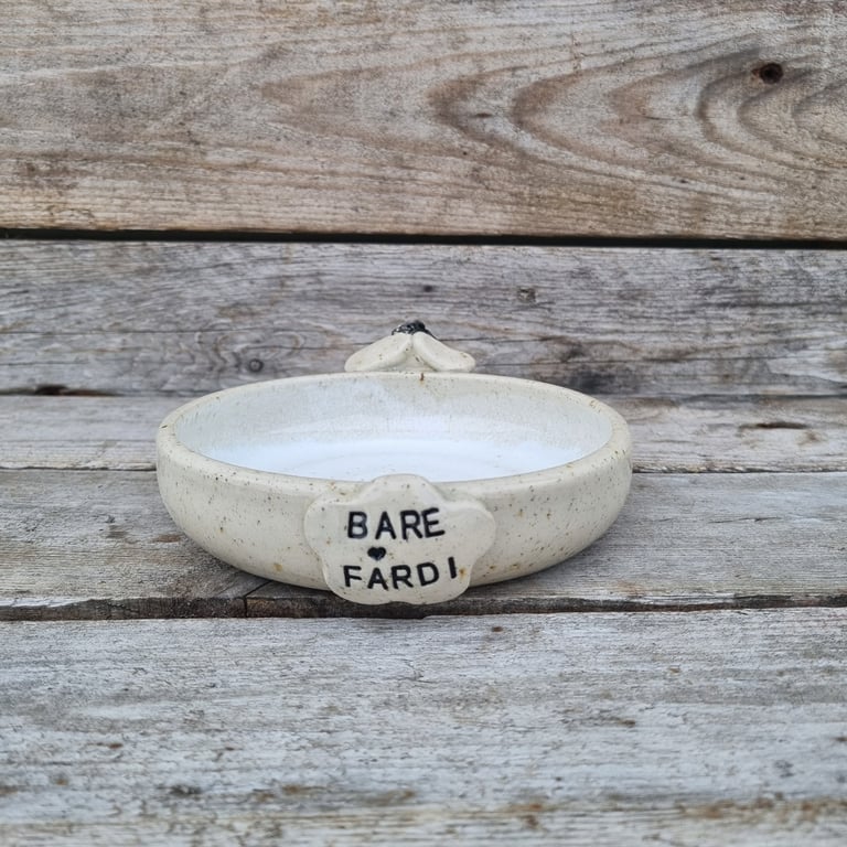 Karseskål "bare fårdi" hvid billede 2