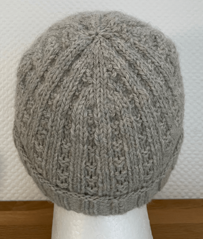 Printet opskrift: Herrelækker Hue STRUKTUR  (voksen) billede 3