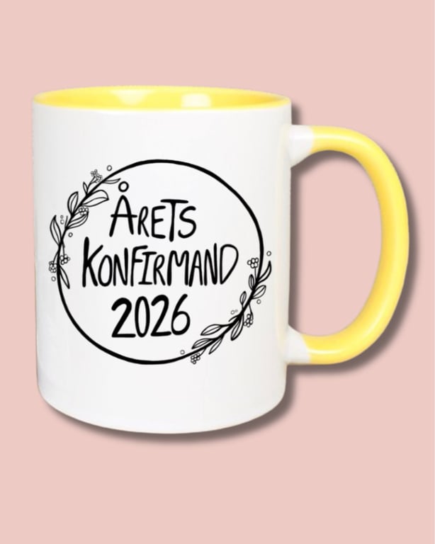 Krus: Årets konfirmand 2026 Gul