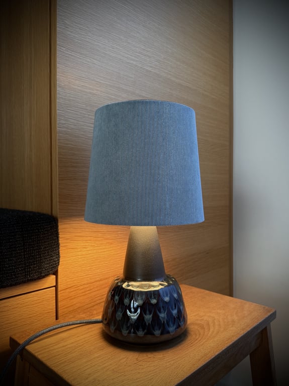 Upcycled vintage bordlampe - Søholm Keramik billede 3