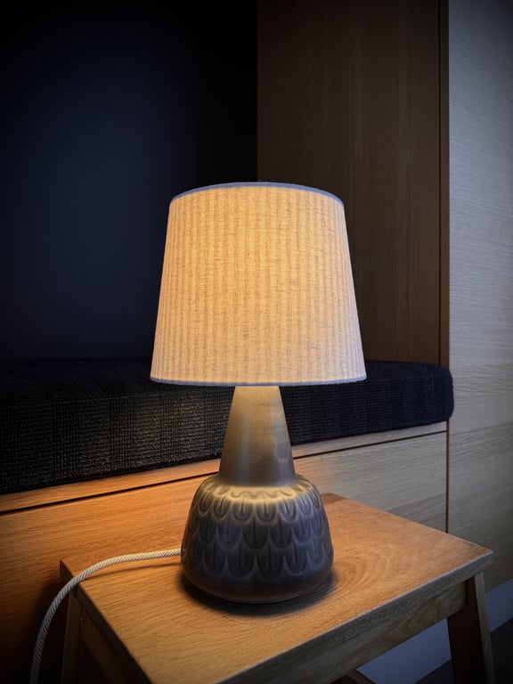 Upcycled vintage bordlampe - Søholm Keramik billede 4