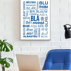 Farven blå – produktbillede