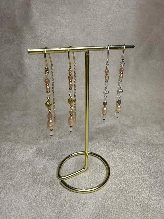 Elina - Øreringe (Forgyldt Sterling Sølv) billede 2